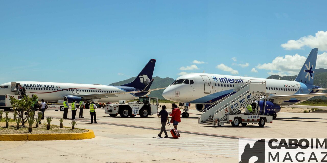 Los Cabos recupera el 70% del flujo aéreo total con respecto a 2019