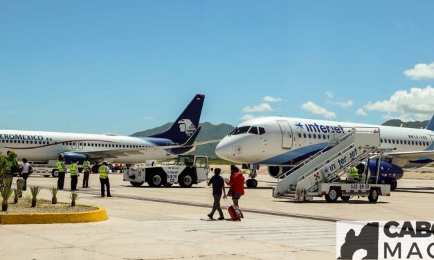 Los Cabos recupera el 70% del flujo aéreo total con respecto a 2019