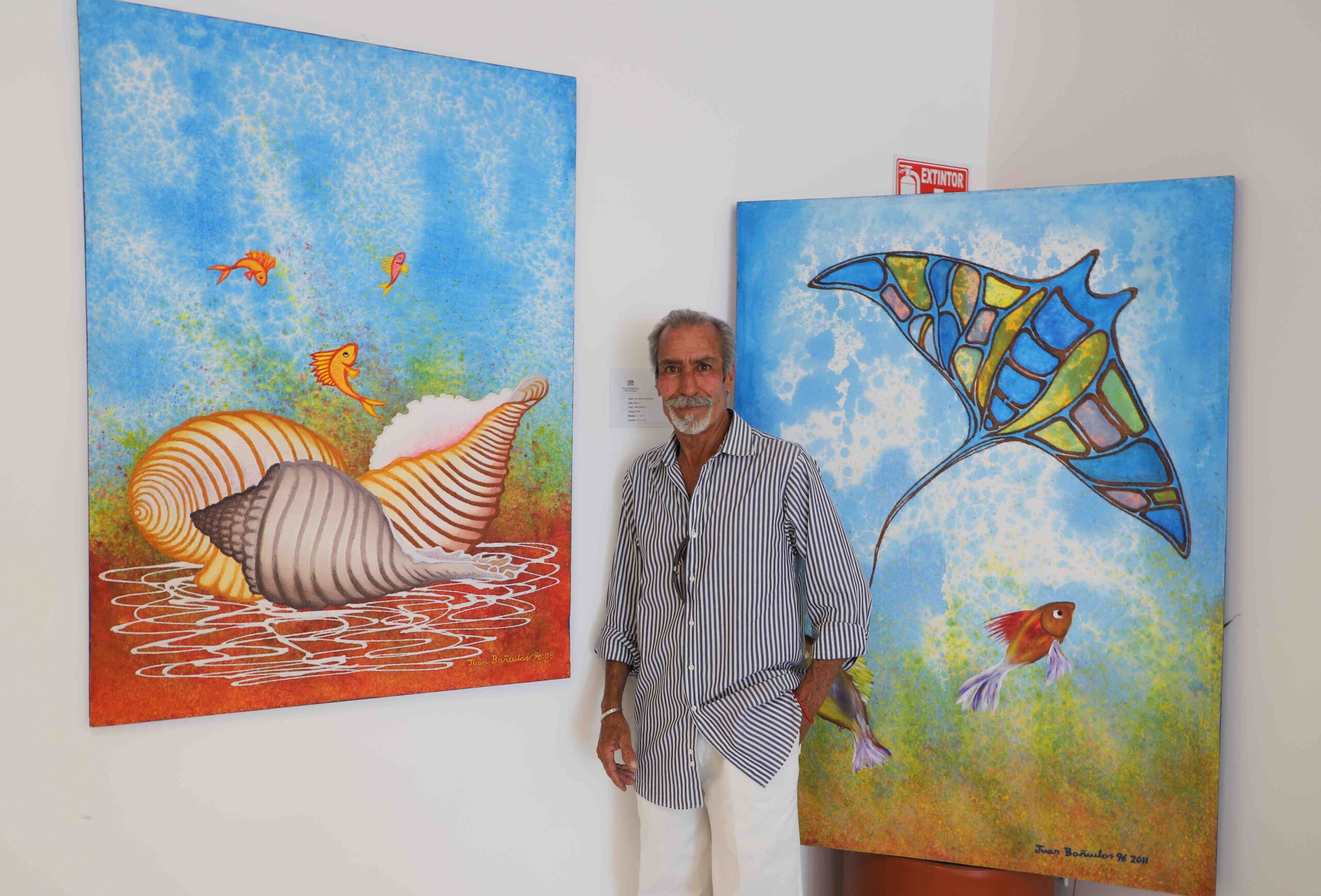 Juan Bañuelos, pintor, serie de entrevistas con los artistas locales.