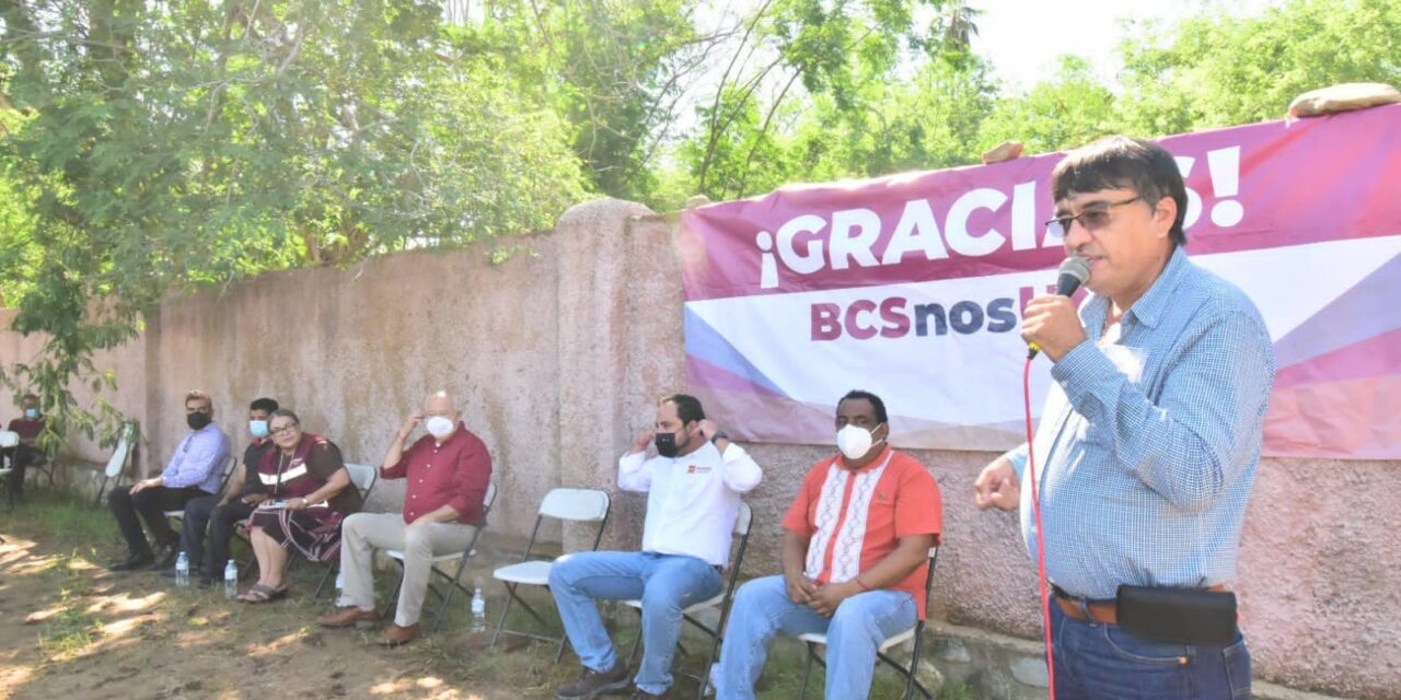 Oscar Leggs realiza gira de agradecimiento junto al gobernador electo en la zona rural de San José del Cabo