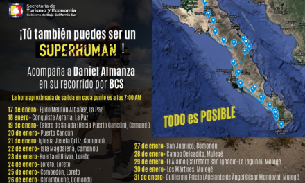 INICIA DANIEL ALMANZA RECORRIDO “SUPERHUMAN” EN BCS