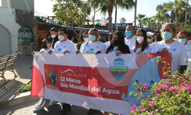 Hay avances y retos muy fuertes para garantizar el suministro de agua potable en Los Cabos; durante la conmemoración por el Día Mundial del Agua.