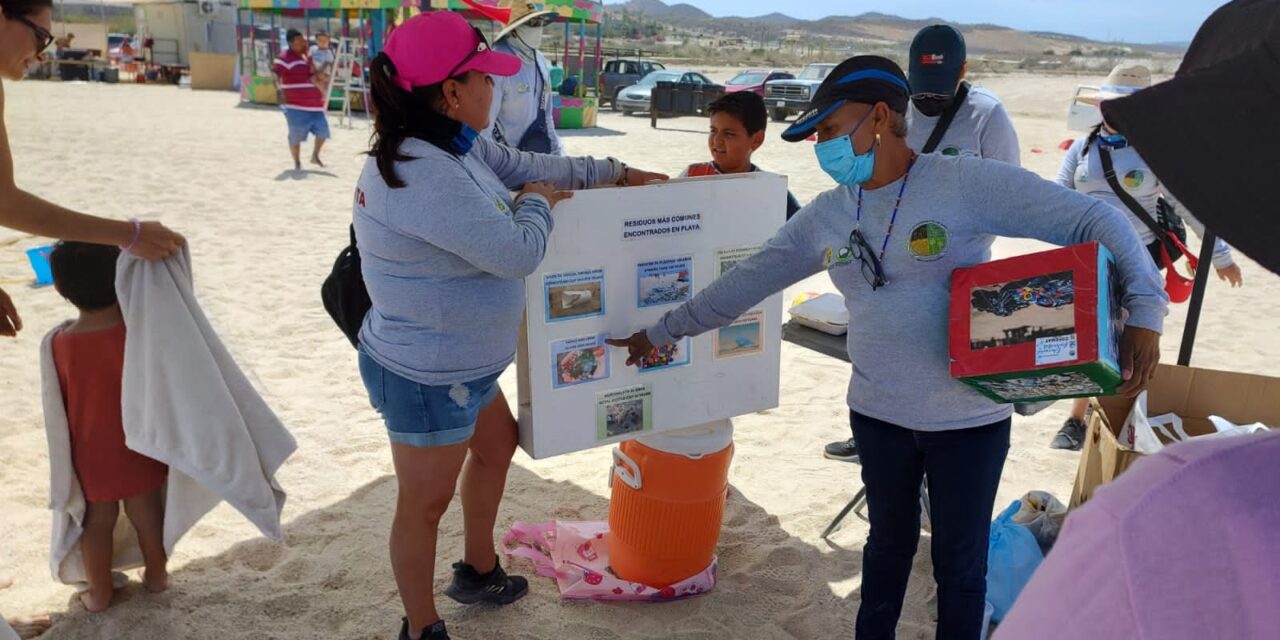 Durante la semana santa, Zofemat Los Cabos realizó diversas actividades en las playas a favor de la educación ambiental.