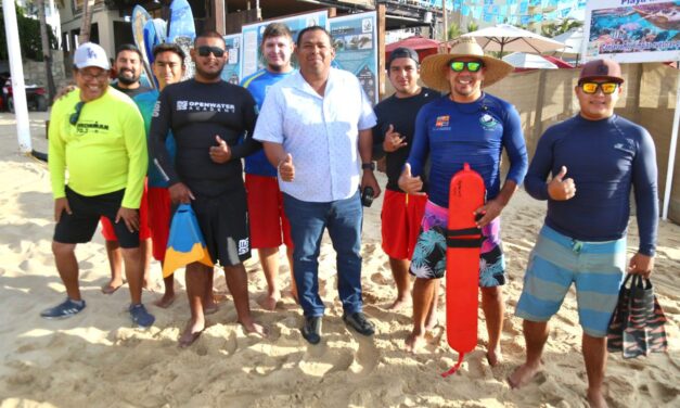 Inicia el Seminario de rescate Acuático para salvavidas de Los Cabos