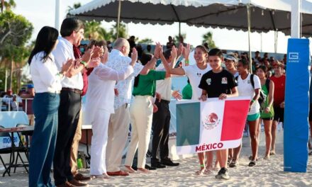 Gobernador inaugura torneo internacional de voleibol de playa NORCECA La Paz 2022