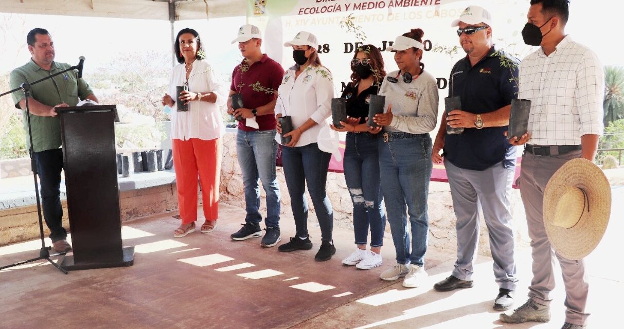 Celebran el “Día Mundial del Árbol” plantando Palo Blanco en el Cerrito del Timbre en CSL￼