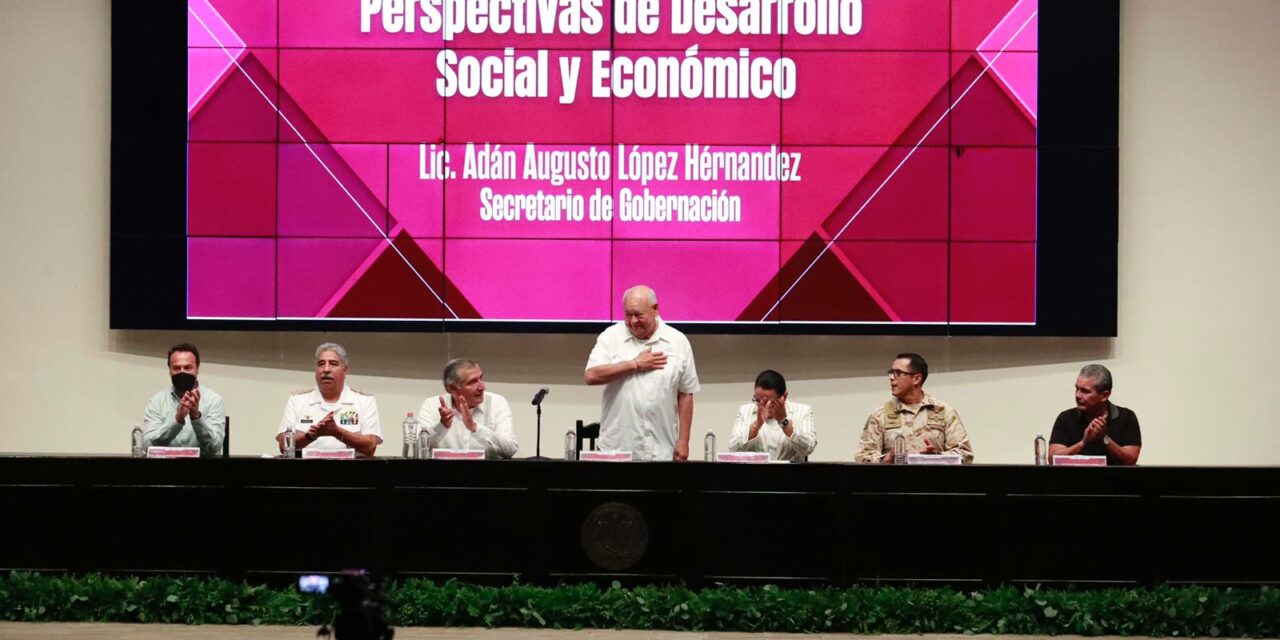 SECRETARIO DE GOBERNACIÓN Y SECRETARIA DE SEGURIDAD RECONOCEN AVANCE Y COMPROMISO DE GOBIERNO DE VÍCTOR CASTRO