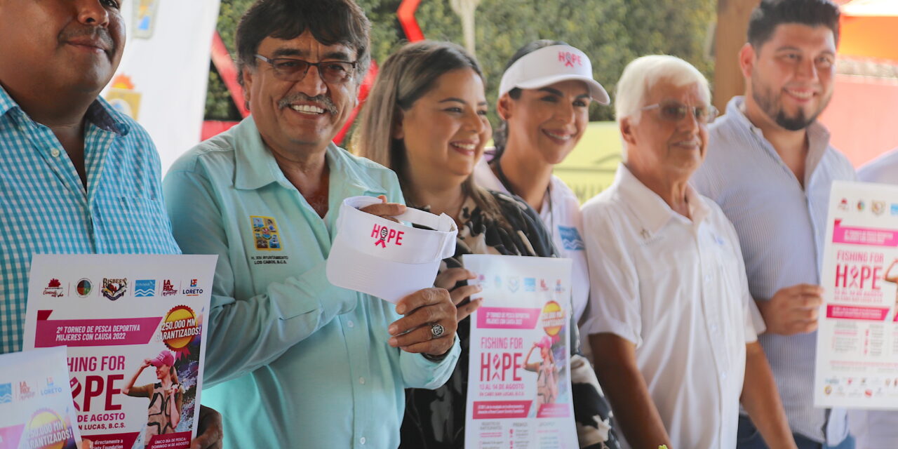 Encabeza alcalde Oscar Leggs Castro la presentación del torneo de pesca femenil “Fishing For Hope”; garantizan una bolsa de $250 mil pesos en premios